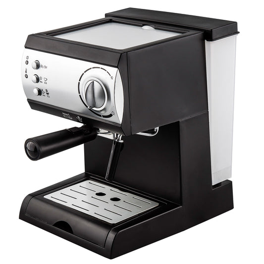 MAQUINA DE CAFÉ KUKEN EXPRESSO 2 CHAVENAS INOX 1100W 15 BAR 1.50 L