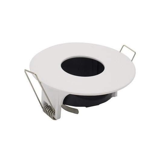 REDUCED ANGLE BACKED GU10 RIM MAXLED WHITE ROUND ALUMINUM