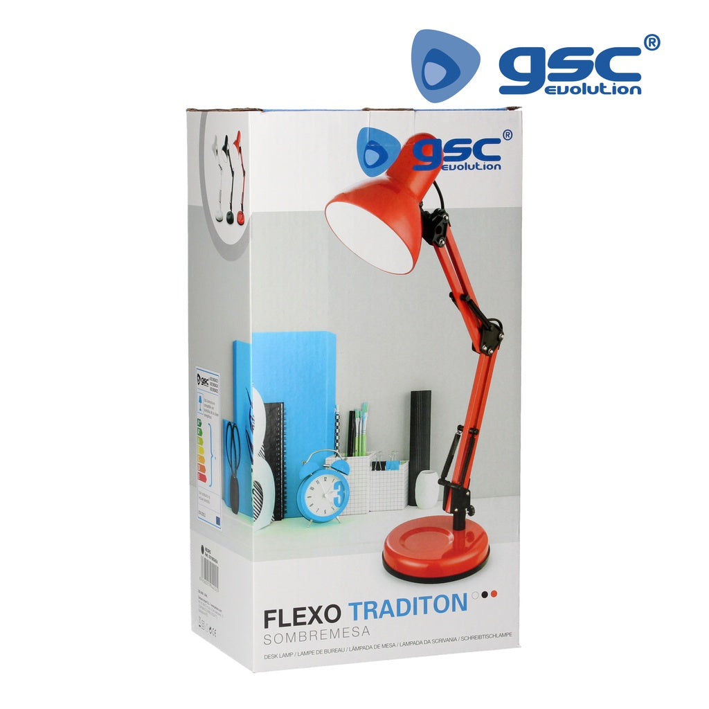 Candeeiro de secretária Tradição E27 40W- Branco
