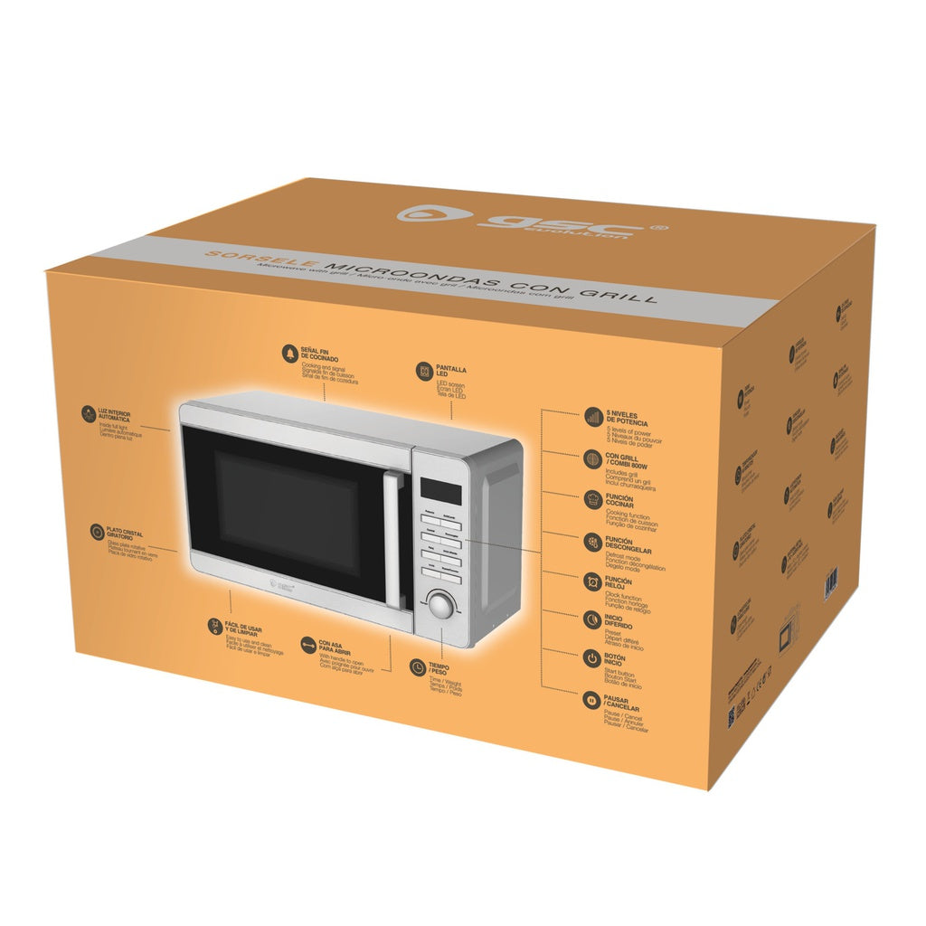 Microondas com grill Sorsele 20L 700W