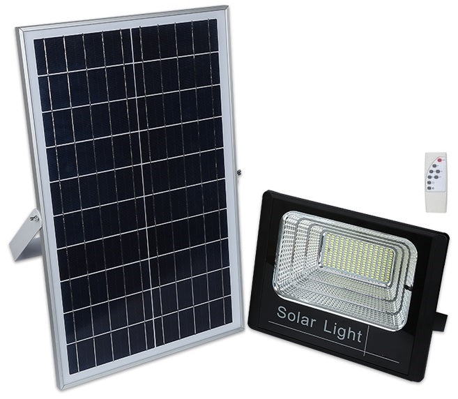PROJECTEUR LED SOLAIRE AVEC COMMANDE ANTHRACITE 30W / 60W / 100W / 200W