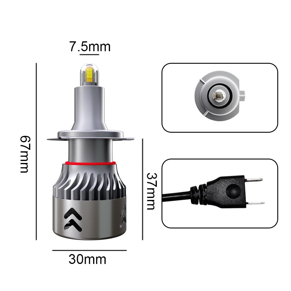 Phares LED de voiture H7 13500LM