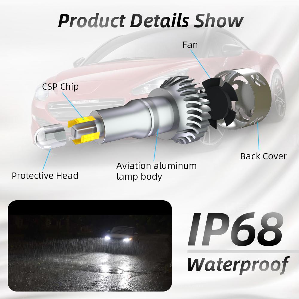 Phares LED de voiture H7 13500LM