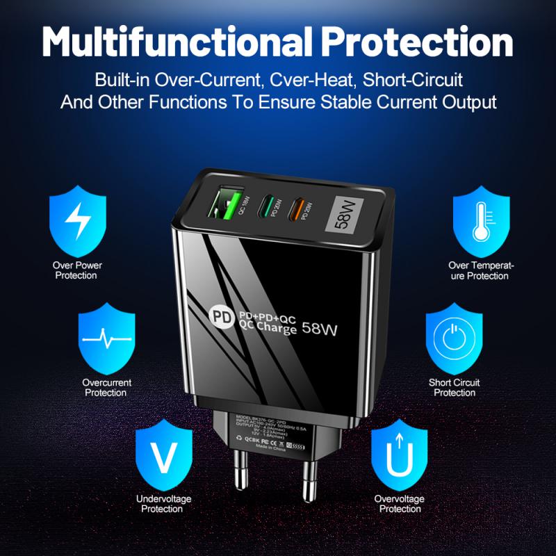 Chargeur Rapide USB 3.0 58W