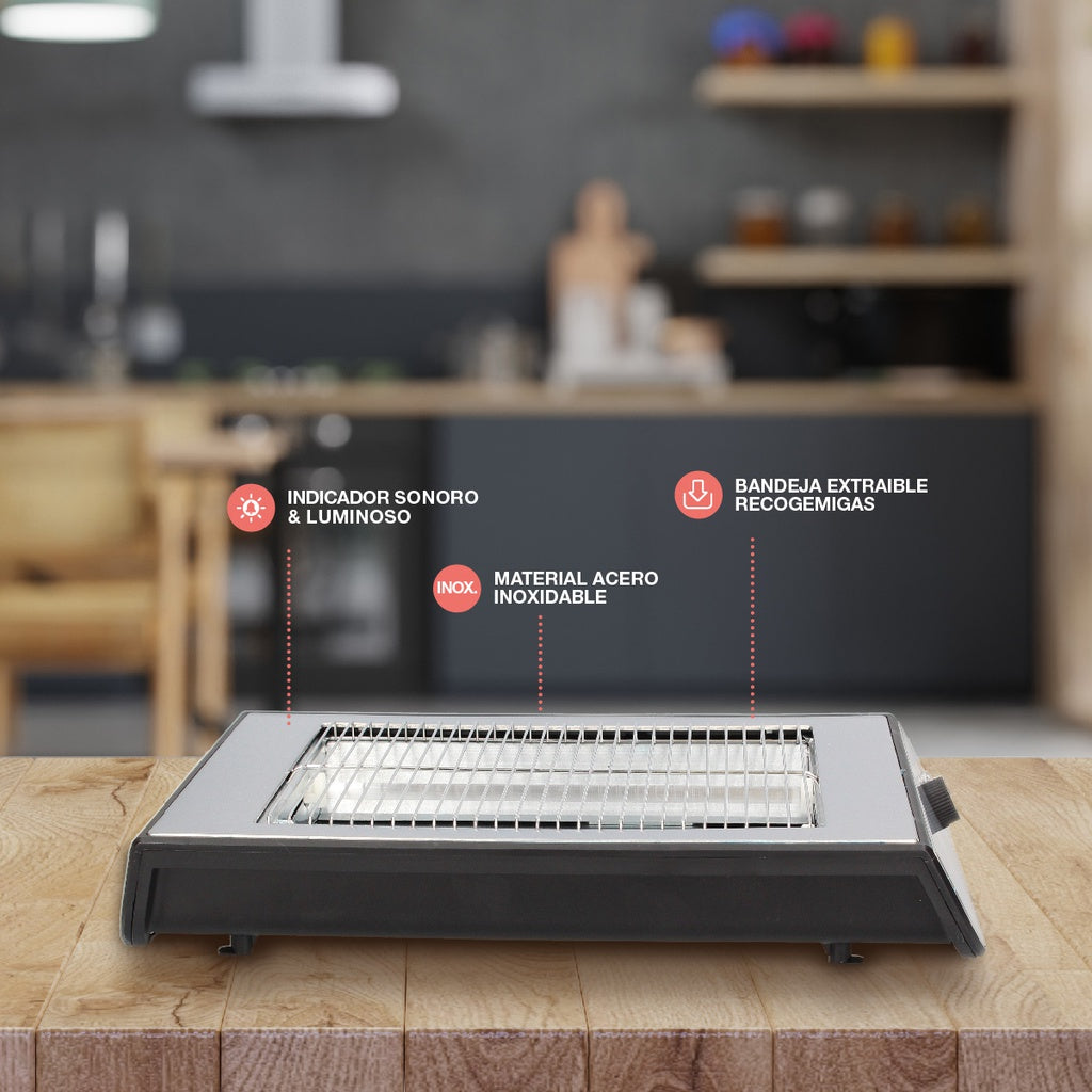 Millo flat toaster 600W