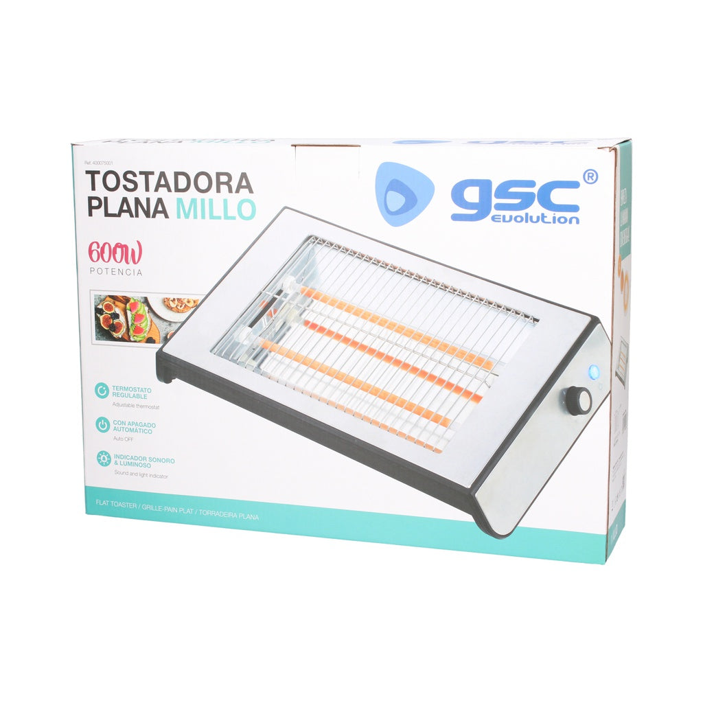 Millo flat toaster 600W