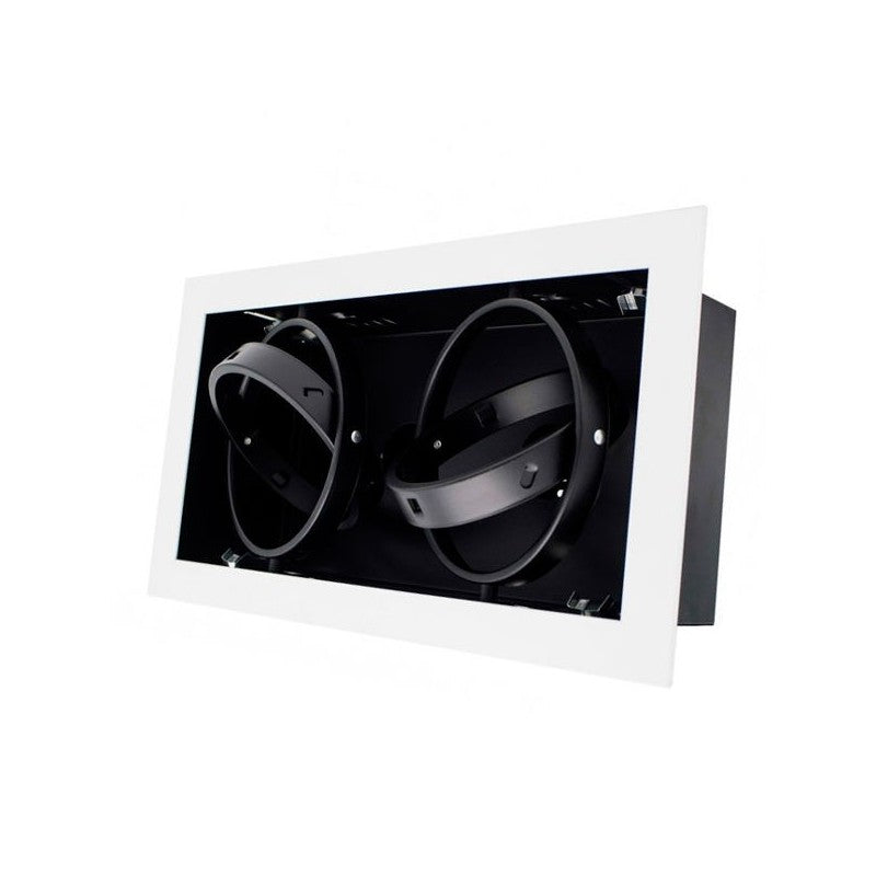 ANNEAU POUR AR111 COB LED BLANC NOIR