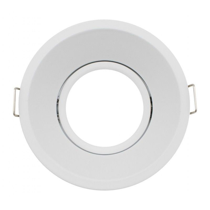 ARO MÓVEL REDONDO ALUMÍNIO 90º GU10 BRANCO / PRETO