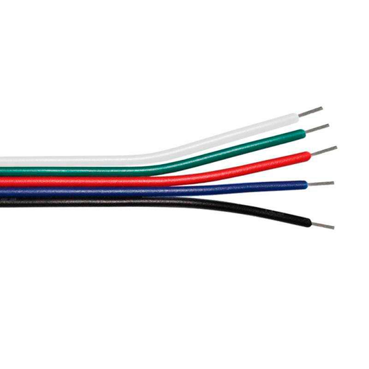 CABO flexível RGB+W 5 x 0.30mm