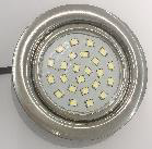 Foco do Armário Embutir INOX CRI>80 - 2W 200lm BRANCO FRIO 6500K 12V