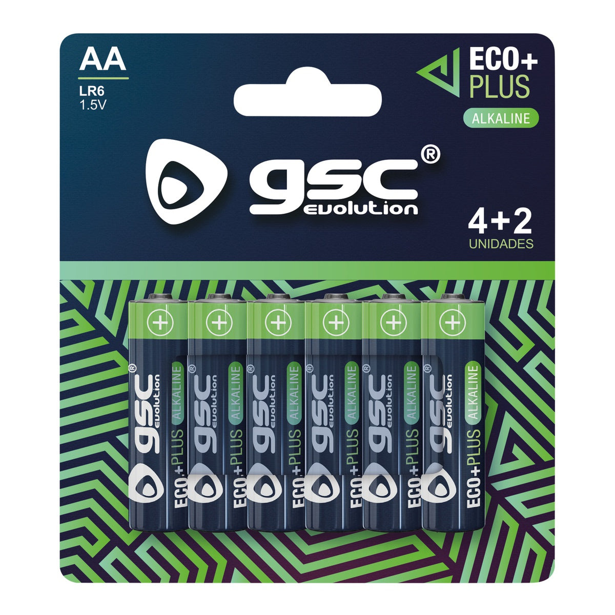 Pilha alcalina GSC evolution LR6 (AA) Pack 6u