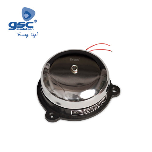 Telephone auxiliary steel bell 10cm diameter 86db 230V 