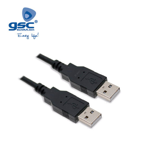 Câble USB mâle vers USB mâle 2.0 - 1.8M 