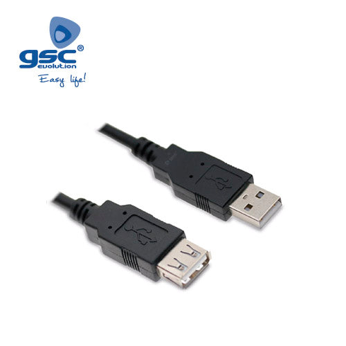 Cabo USB macho para USB fêmea 2.0 - 1,8 M