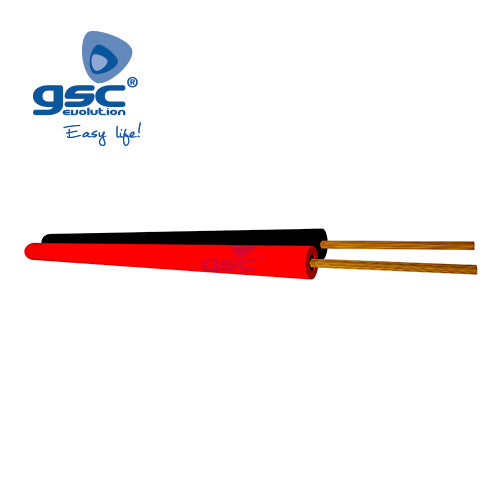 Parallel cable roll 100M (2x0.75mm) Red/Black 