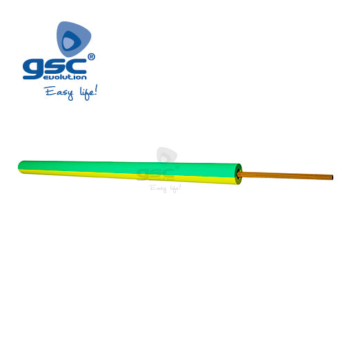 Rouleau 100M Câble Flexible (1x1.5mm) Vert/Jaune 