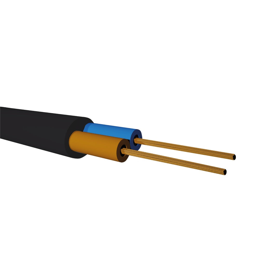 Roll 100M Cable (2x1.5mm) Black 