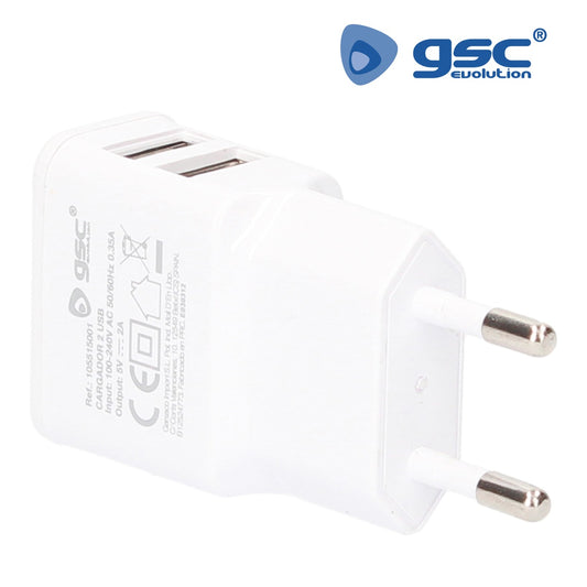 230V to 2 USB charger 