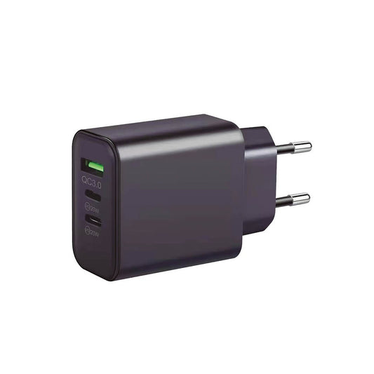 Chargeur 230V pour 3 USB : 1xQC3.0 + 2xType C 