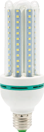LAMP 3U E27 12W 1060LM WHITE 6500K 230V AC