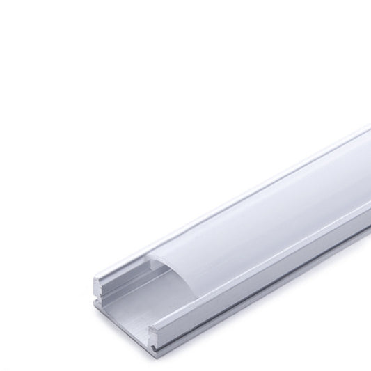 Profilé Aluminium SURFACE U avec Diffuseur / (L)15 x (H)8 x (I)7mm - 2M