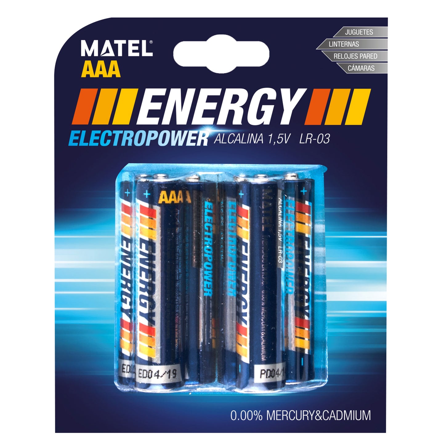 PILHAS ALCALINAS ENERGY LR03/AAA