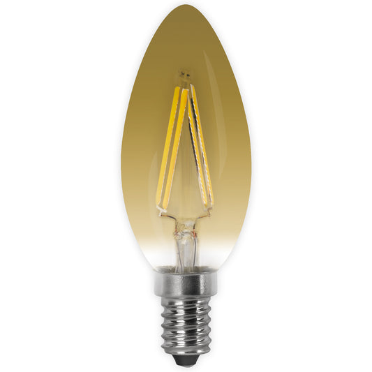 LED FILAMENT LAMP C37 E14 4W 400LM Ra&gt;80 AC 220-240V