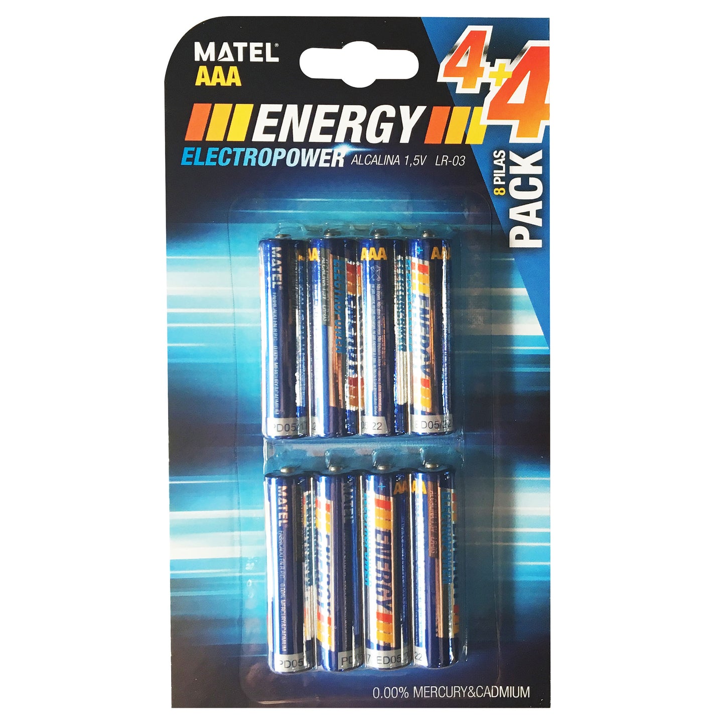 PILHAS ALCALINAS ENERGY LR03/AAA