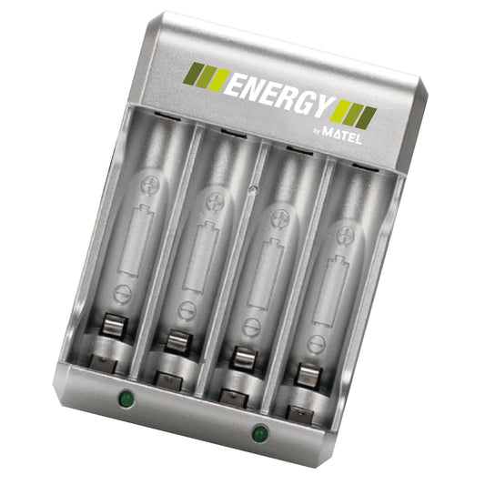 CARREGADOR DE BATERIA AA E AAA ENERGIA