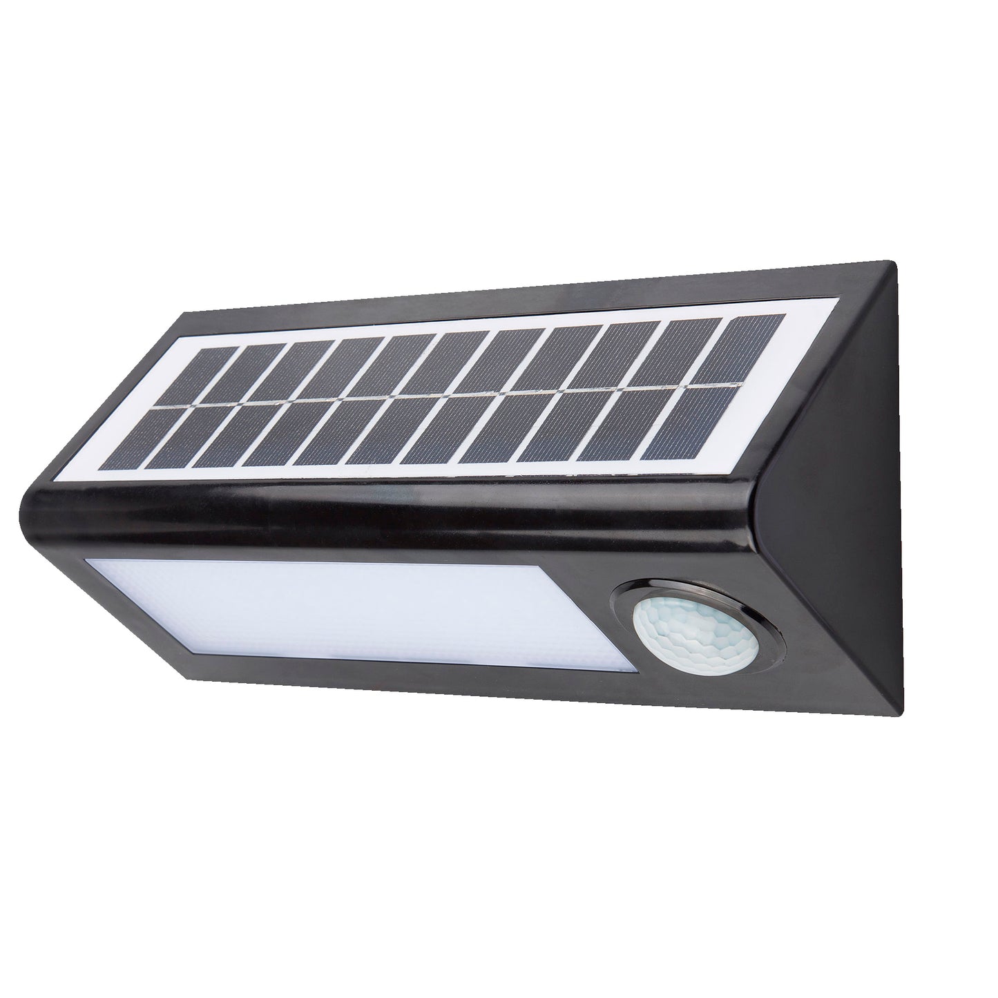 LÂMPADA DE PAREDE SOLAR LED KORPASS SENSOR 27CM 8W