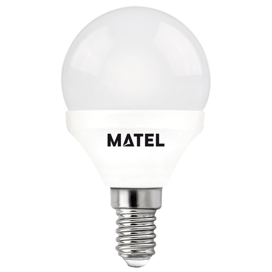 MATEL E14 5W COLD SPHERICAL LED LAMP (3 UNITS)