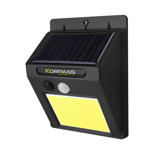 LUZ DE PAREDE SOLAR LED COB COM SENSOR 5W LUZ FRIA