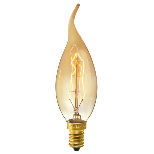 LAMPE LED MATEL EDISON E14 FLAMME VINTAGE 40W 