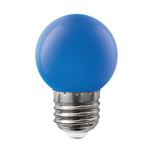 LAMPE LED SPHÉRIQUE BLEU 1.5W E27