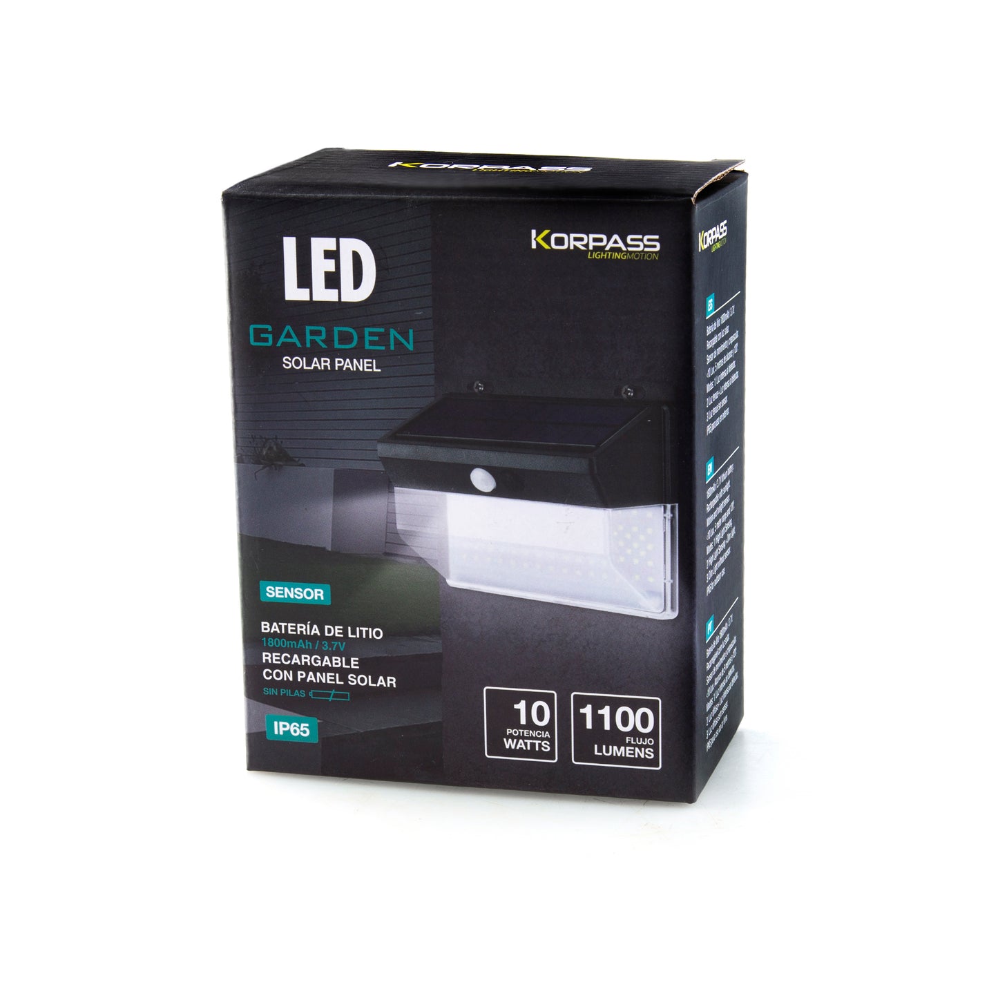 LED SOLAR LIGHT WITH SENSOR 10W COLD LIGHT 