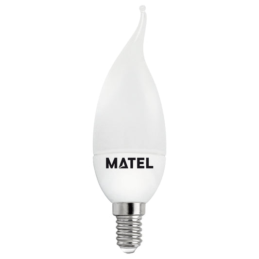 LAMPE BOUGIE FLAMME MATEL E14 8W 