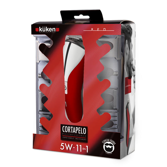 HAIR AND BEARD CUTTER KUKEN RED 5W 11 IN 1