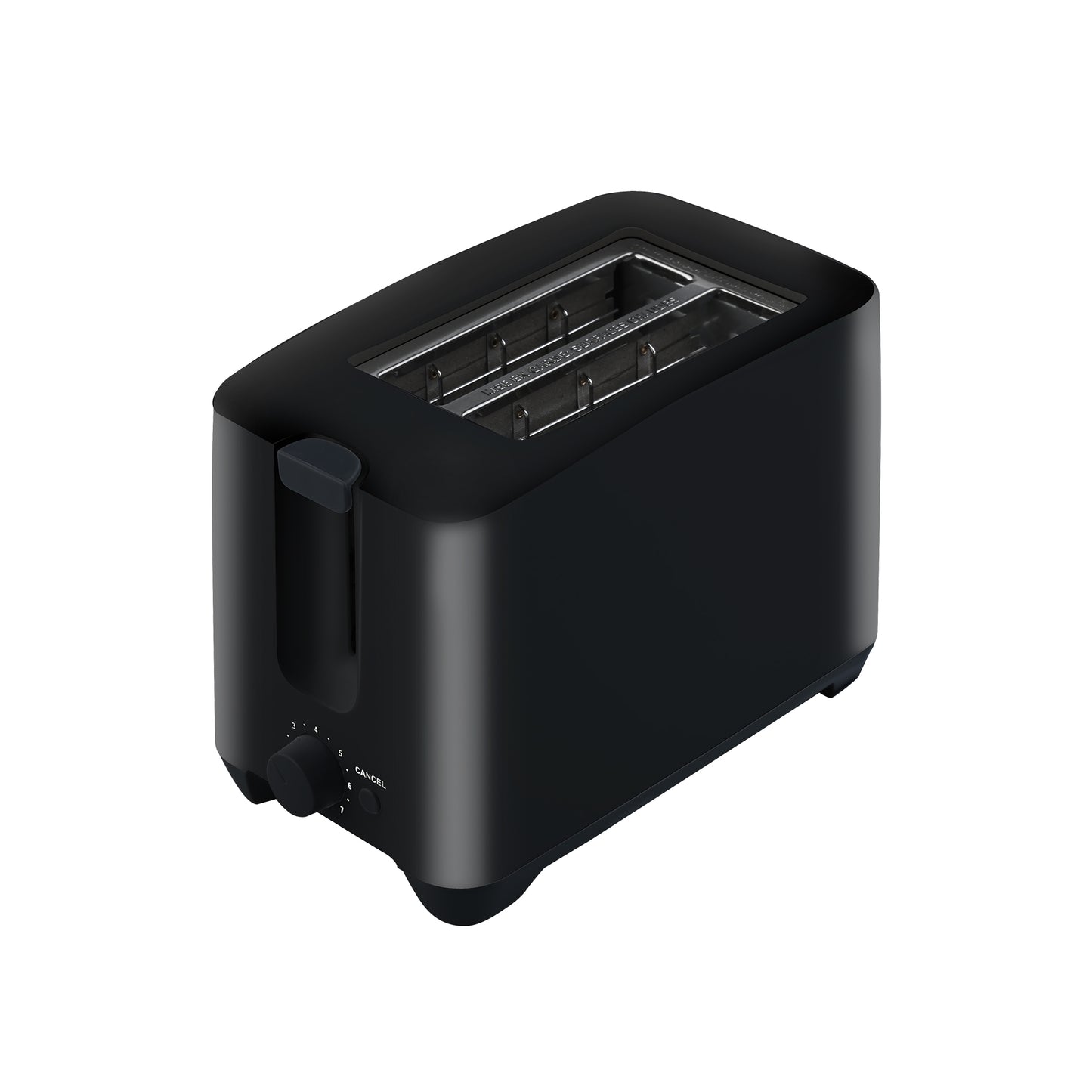 PLASTIC TOASTER 2PC 750W BLACK 