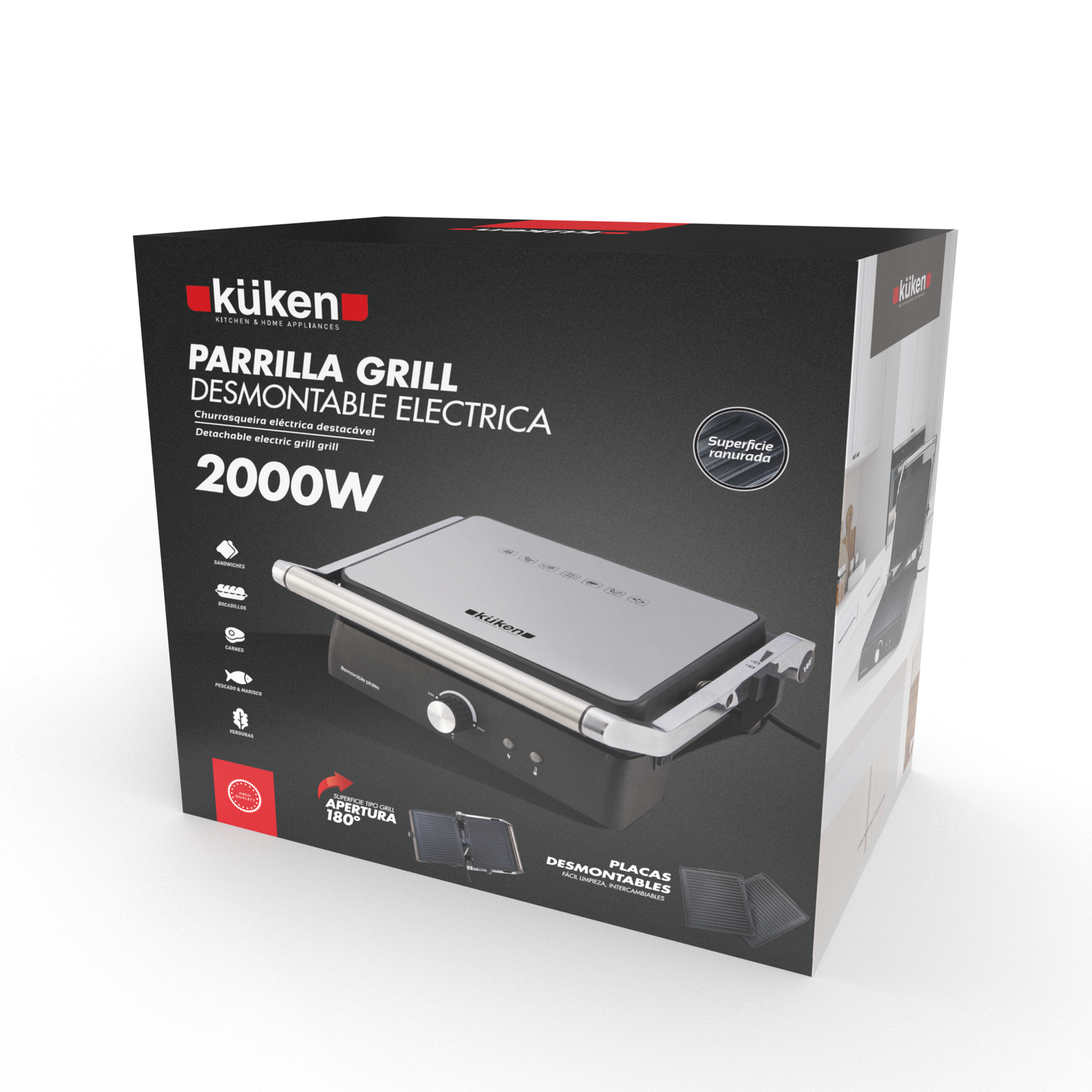 GRILL / GRILL 2000W REMOVABLE KUKEN