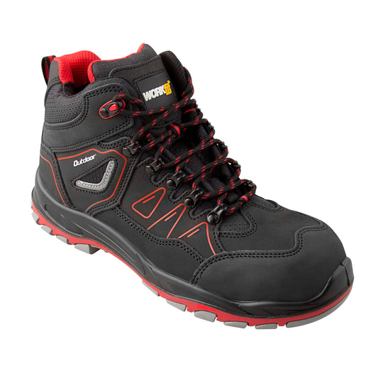 SAFETY BOOTS FOR OUTDOOR WORK RED SIZE 37 - 47