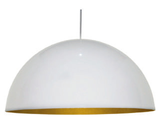 "HALF BALL" LAMP - WHITE