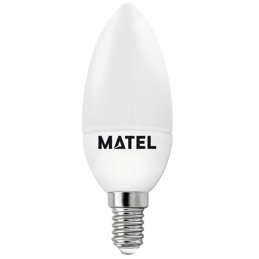 LED CANDLE LAMP E14 E27 FROM 3W TO 8W COLD / NEUTRAL / HOT LIGHT C37 200º 230V AC 