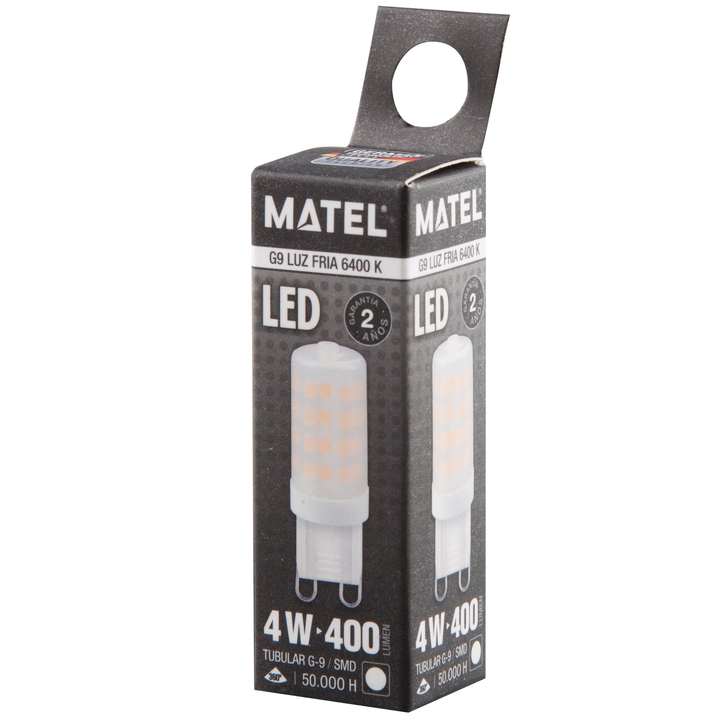 LAMPADA LED MATEL G9 ALUMINIO PC 360º 4W