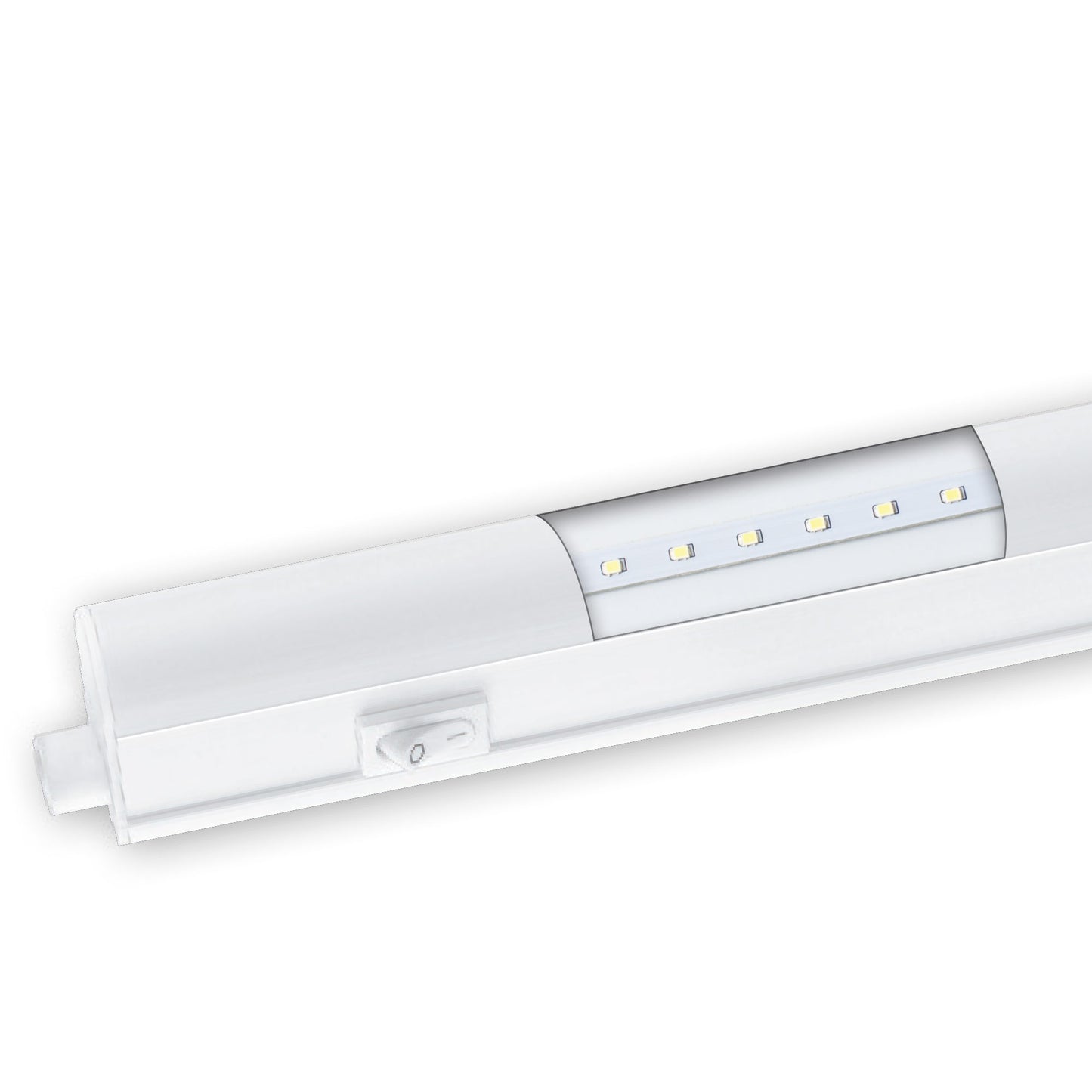 INTEGRATED LED RULER WITH SWITCH 5W 8W 12W 16W T5 IP20 160º 230V AC 