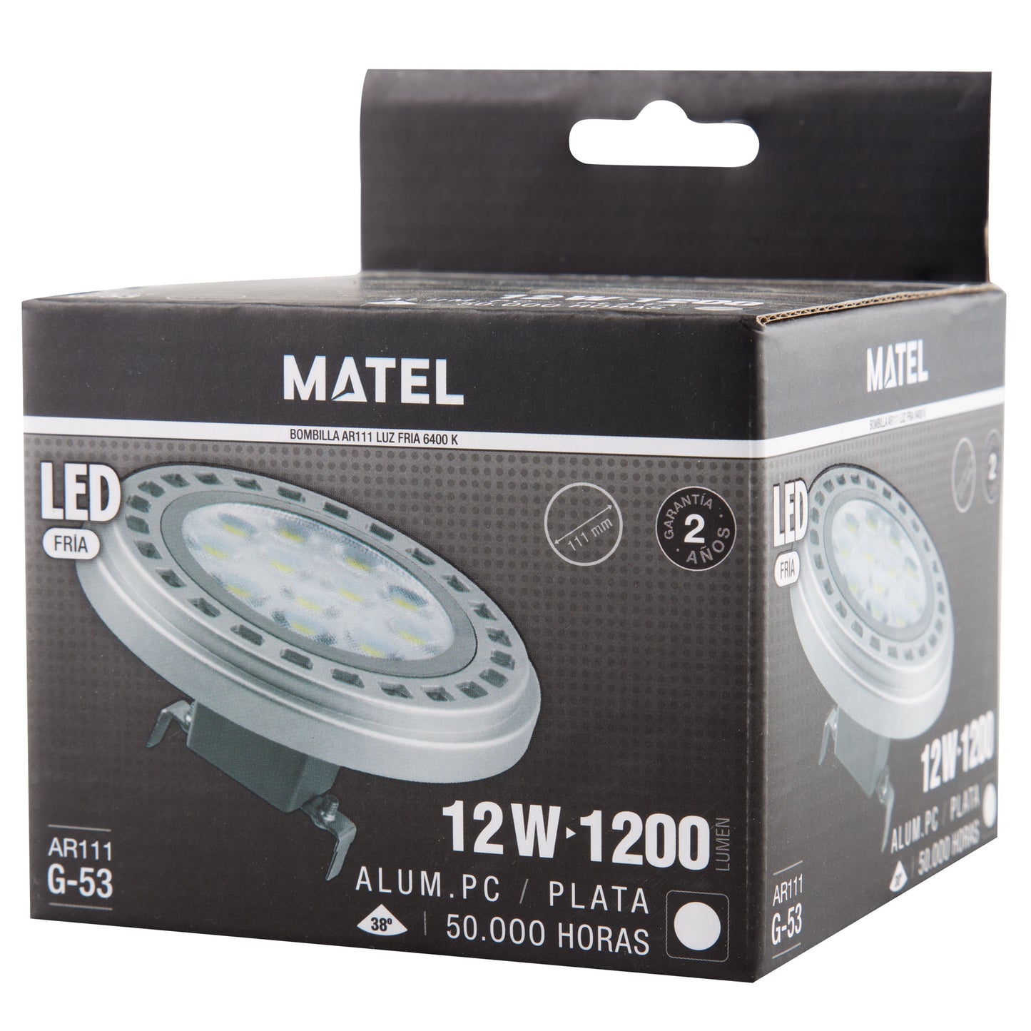 LAMPADA LED AR111 38º ES111 GU10 38º 120º GX53 120º 230V AC
