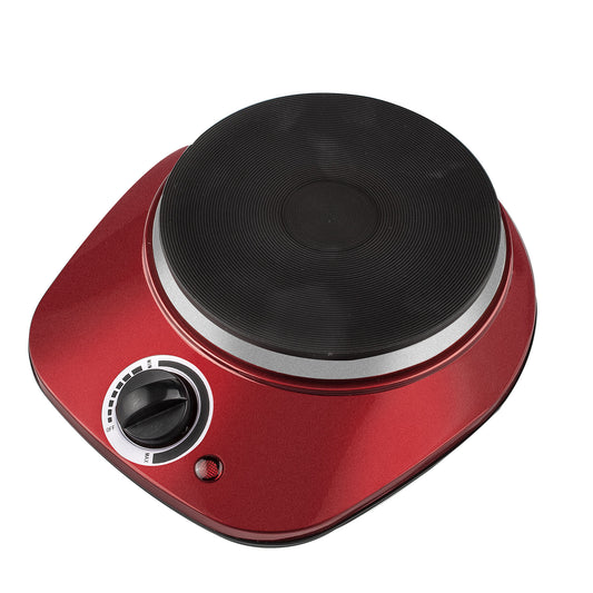 RED ELECTRIC STOVE 1 HOB 1000W 