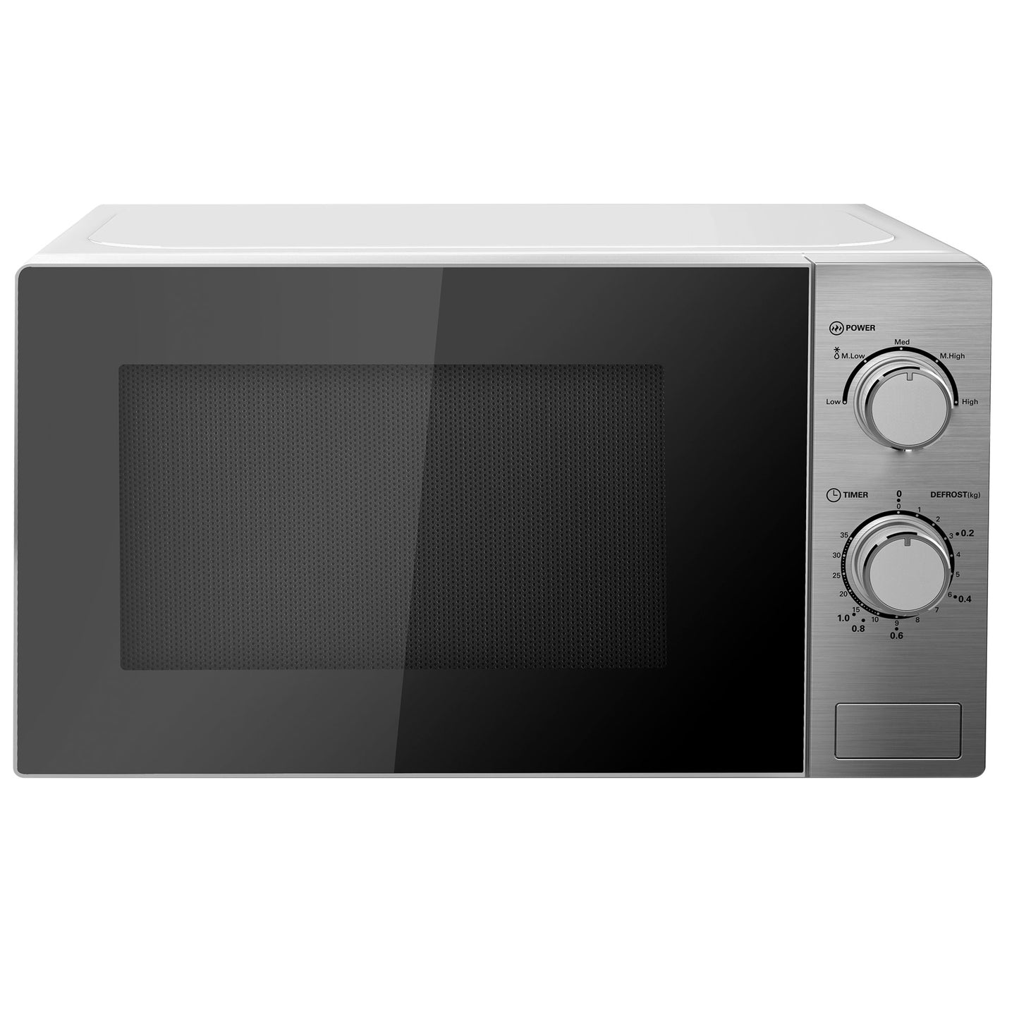 STAINLESS STEEL MICROWAVE 20L 700W 5 POWER SWIVEL SYSTEM 