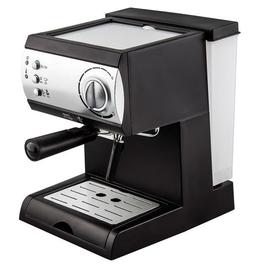 KUKEN ESPRESSO COFFEE MACHINE 2 STAINLESS STEEL CUPS 1100W 15 BAR 1.50 L 