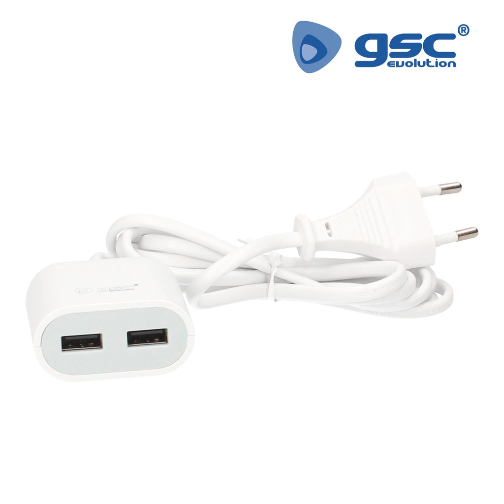 Chargeur d'extension 2 USB 2.4A 1.5M 