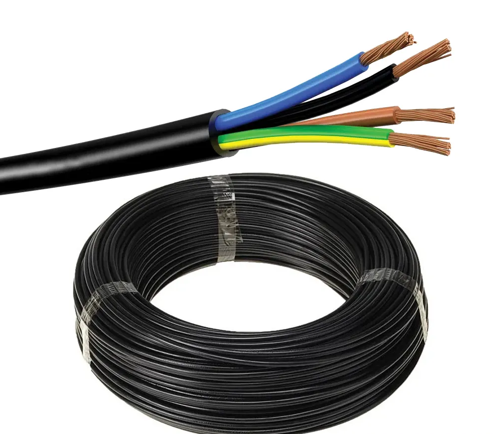 Câble Flexible Noir (Tuyau) 4X2.5MM